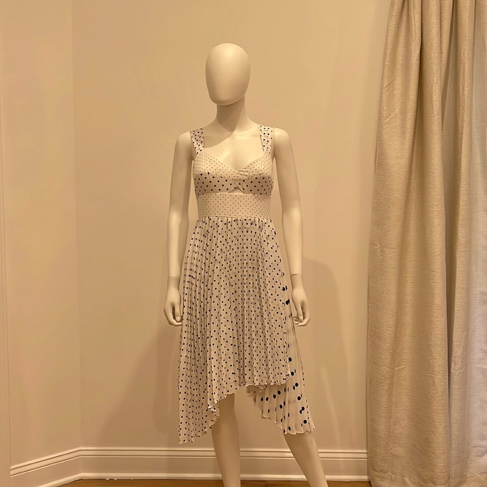 Banana Republic black and white polka dot dress